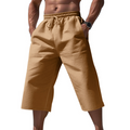 ⏰ 50 % RABATT – Nur für kurze Zeit 🌿 Herren Leinenhose in 7/8-Länge ☀️ Locker, Atmungsaktiv & Ideal für Sommer und Freizeit