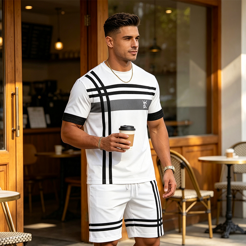 👕🩳 50% RABATT! Herren Sommer-Set ✨ Atmungsaktiv, Leicht & Bequem – Ideal für Freizeit, Urlaub und Alltag ☀️