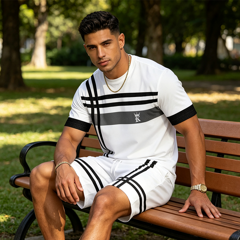 👕🩳 50% RABATT! Herren Sommer-Set ✨ Atmungsaktiv, Leicht & Bequem – Ideal für Freizeit, Urlaub und Alltag ☀️