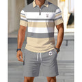 👕 Herren Sommer-Set mit Streifen ✨ T-Shirt & Shorts – Bequem für Alltag, Urlaub und Freizeit
