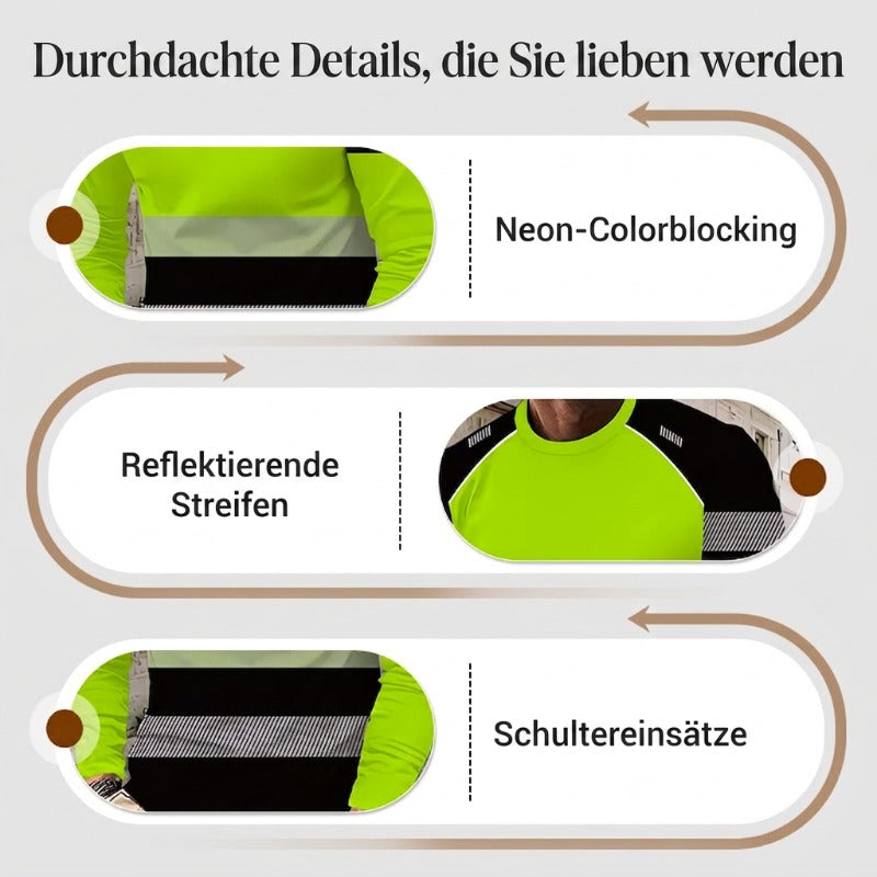 🏃‍♂️ Sportliches Herren-Longsleeve – feuchtigkeitsableitend, mit dezentem Print, für aktive Tage