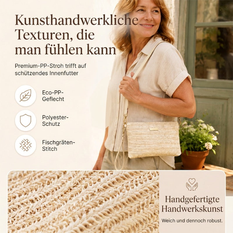 👜 Moderne Stroh- & Basttasche 2026 – schlichte Handtasche als Shopper & Clutch, ideal für Sommer, Strand & Urlaub ☀️