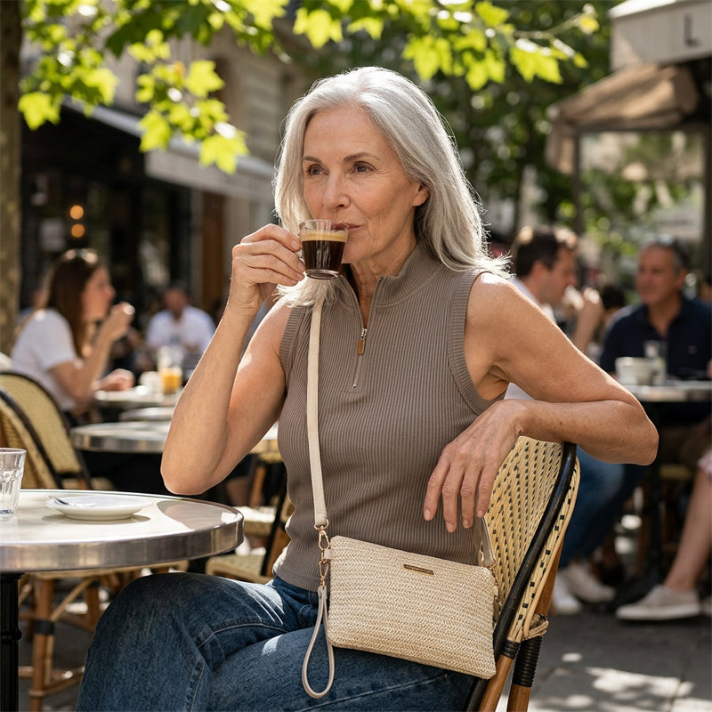👜 Moderne Stroh- & Basttasche 2026 – schlichte Handtasche als Shopper & Clutch, ideal für Sommer, Strand & Urlaub ☀️